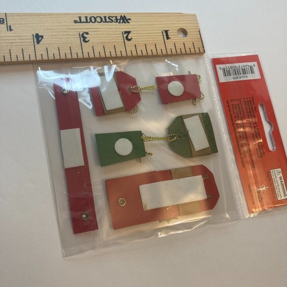 Scrapbook Embellishments Stickers Merry Christmas Gifts Tags Paper Crafts Cards - Picture 5 of 16